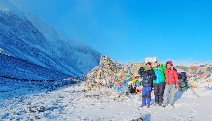 今年1月にネパールを旅した、マイナス20℃以下のトロンパス（約5400m）にて。