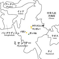 ミャンマー地図