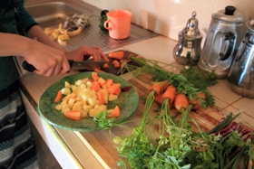 今回はテントサイトのキッチンでLet's cooking! 今回はテントサイトのキッチンでLet's cooking!