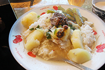 ヤク肉の出汁がきいたさっぱり味は美味! ヤク肉の出汁がきいたさっぱり味は美味!