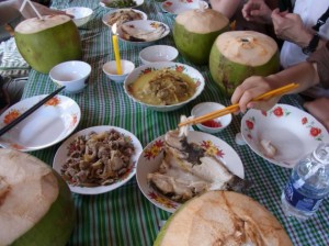 民家訪問でいただいた昼食