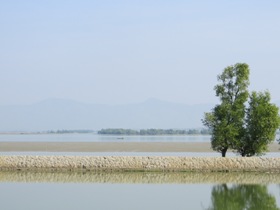 ナフ河の対岸は、ミャンマーの地