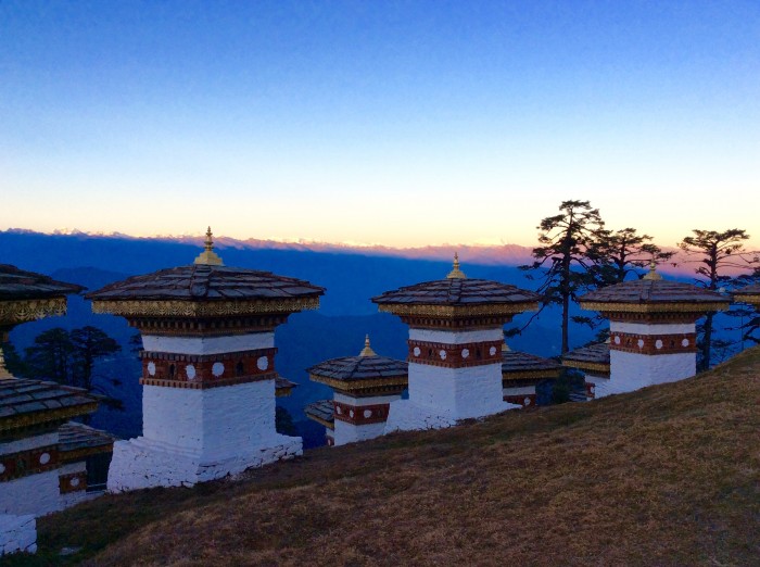 ドチュラ峠から見えるヒマラヤ山脈