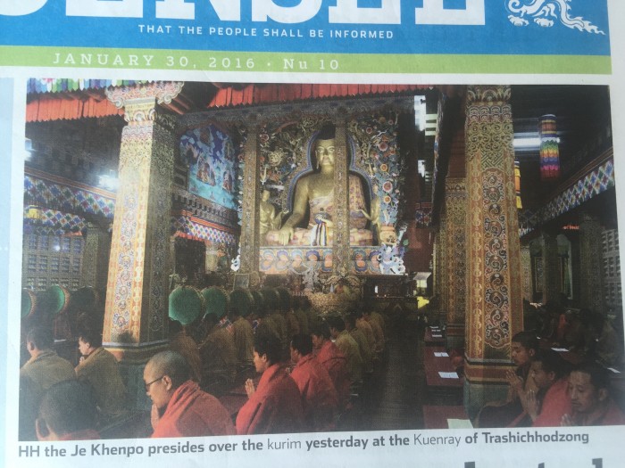 クエンセル(新聞)に掲載されたKurim法要の様子