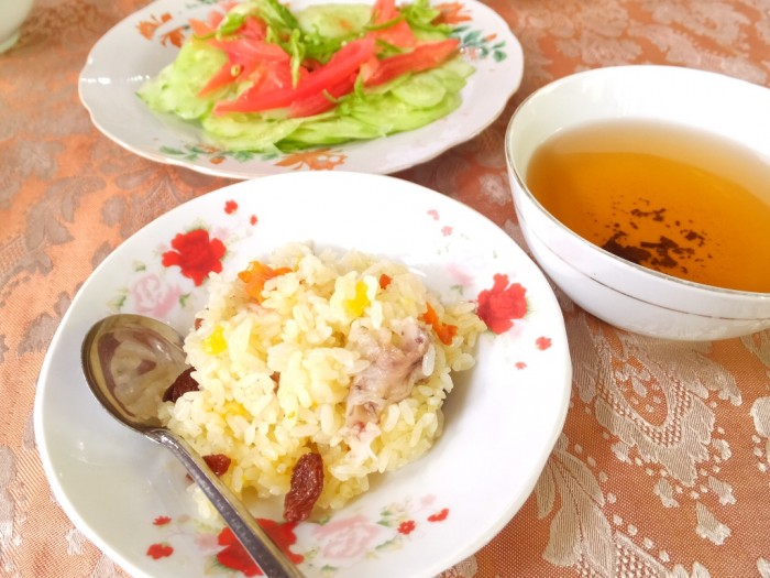 私の大好きなシルクロード料理のポロ(羊肉や人参、干し葡萄などを混ぜた炊き込みご飯) ※来年のイベント料理とは関係ありません。