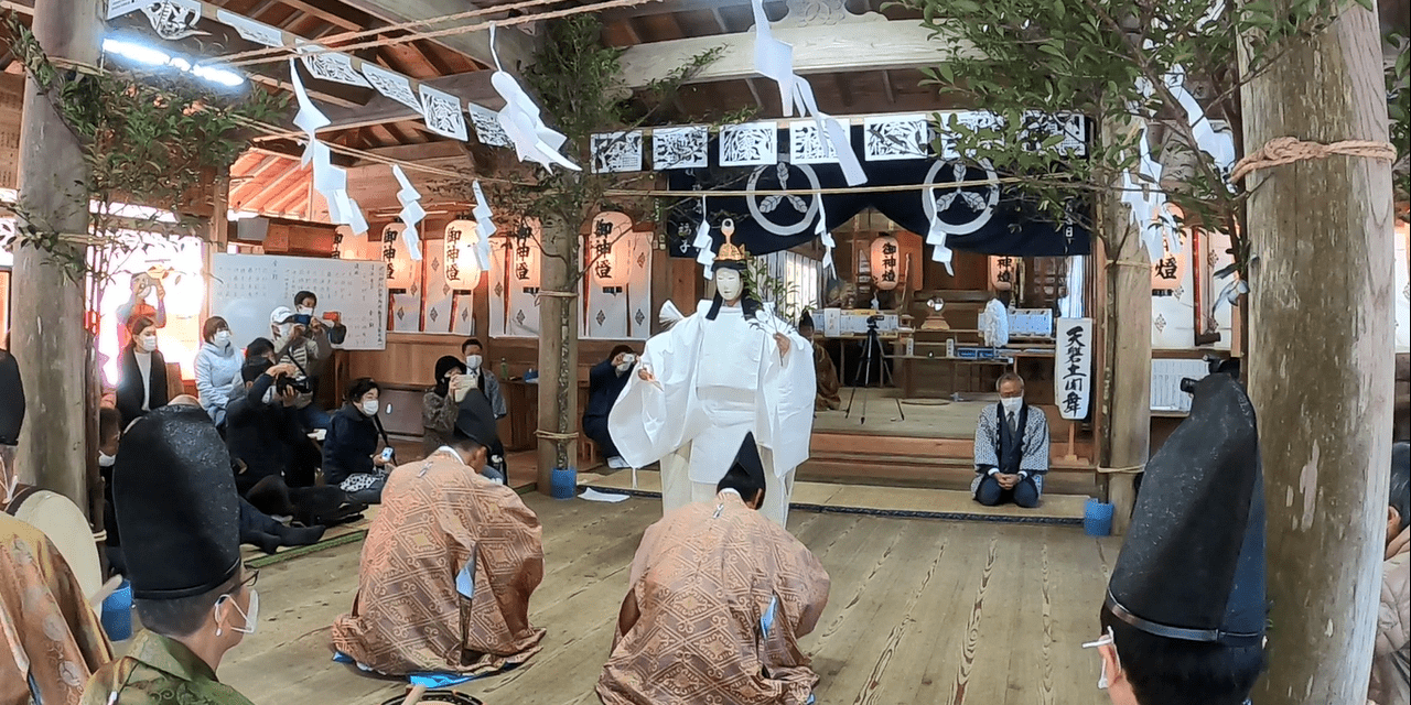 秋のお祭りでの演目「天岩戸」