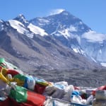 ロンブク・ゴンパから望む世界最高峰