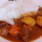 ホルホグの翌日は羊肉のカレーライス