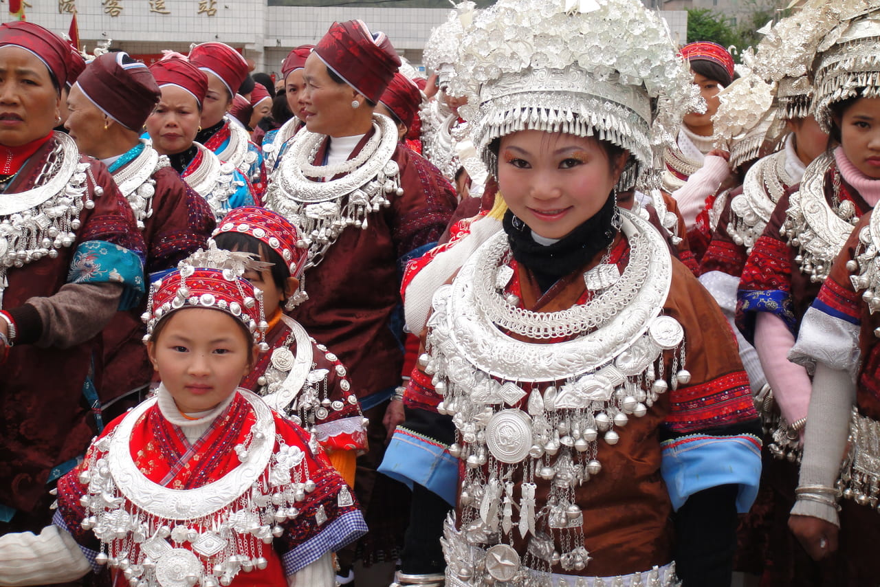 貴州　谷隴の芦笙祭り