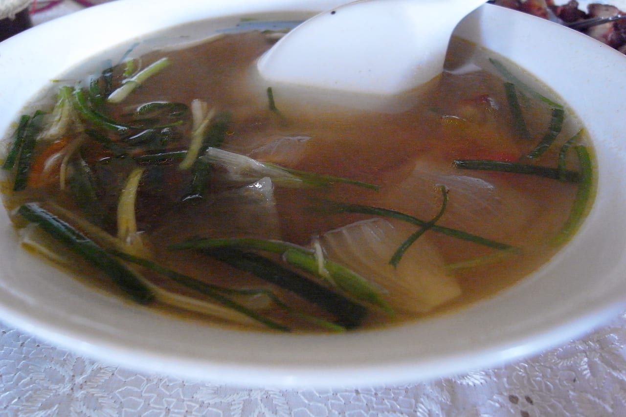 豆腐と野菜のスープ
