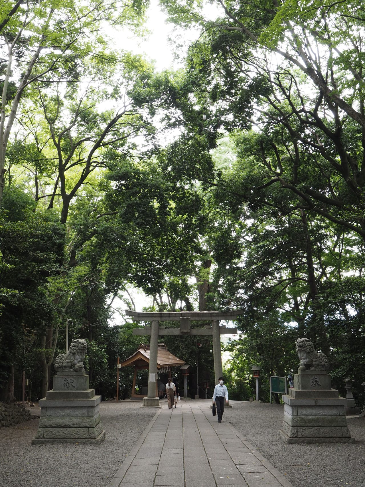 谷保天満宮の境内