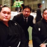 モンゴル出身力士の照ノ富士と貴ノ岩