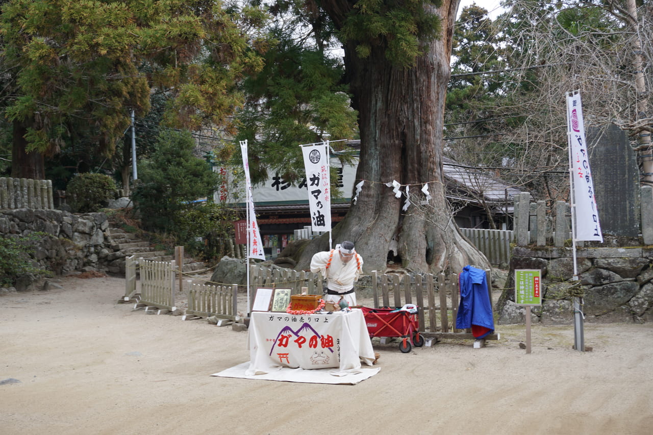 蝦蟇の油売り（筑波山にて）