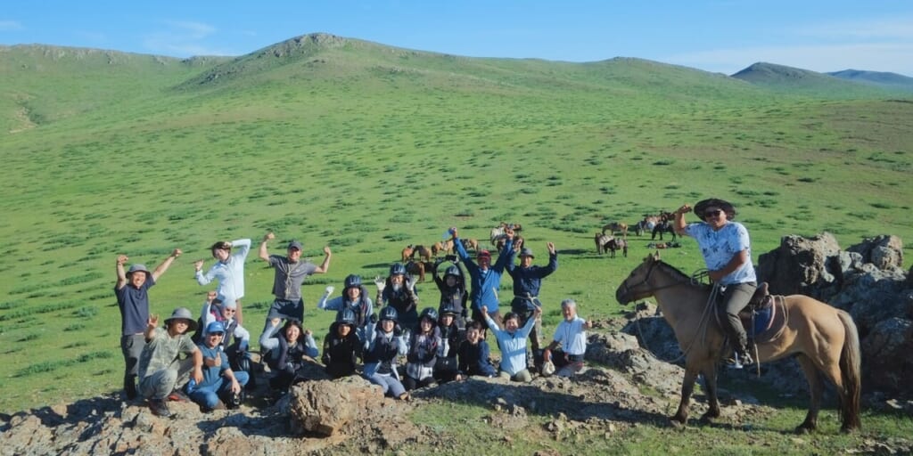 見晴らしのよい丘で一休み！