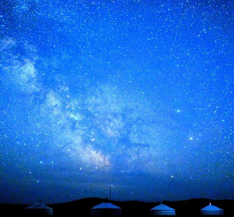 モンゴルで星空観察