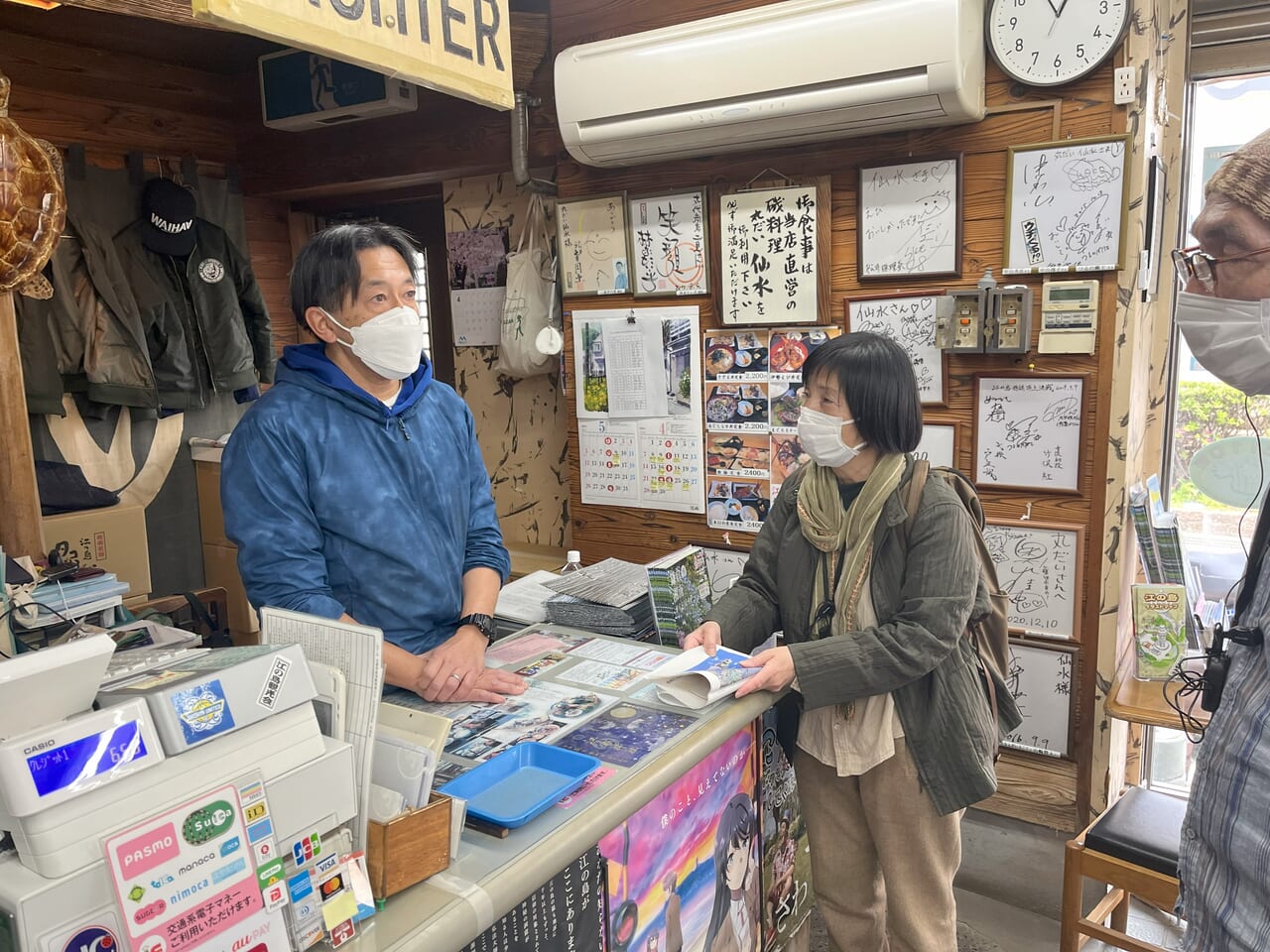 参道のお店でお話を伺います