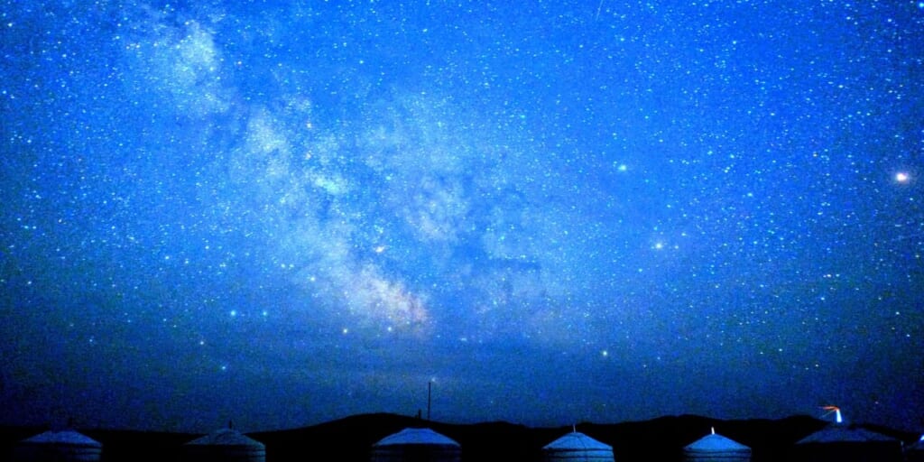 満天の星空の様子