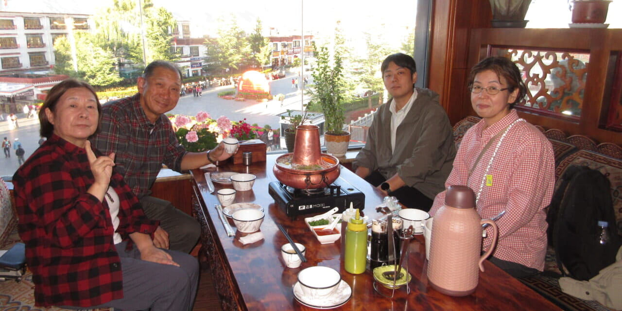 レストランからの眺めもごちそうでした。