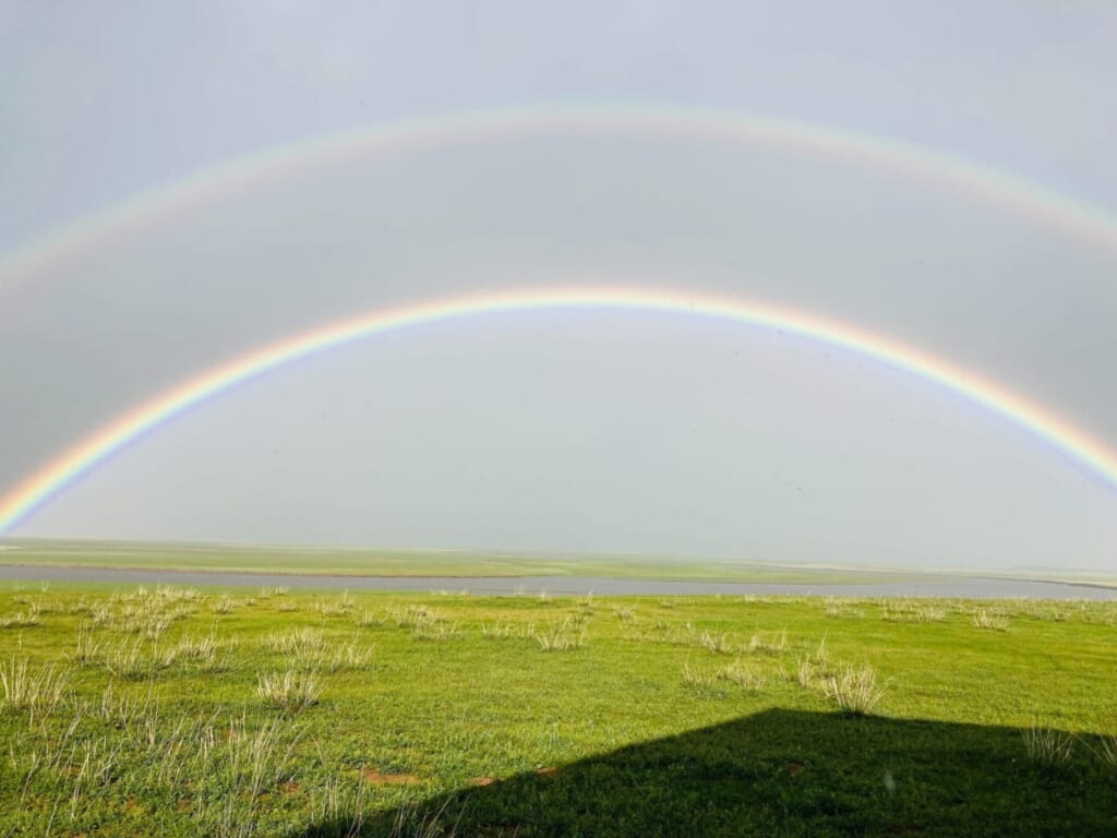 雨が降ったら虹が広がる大チャンス！