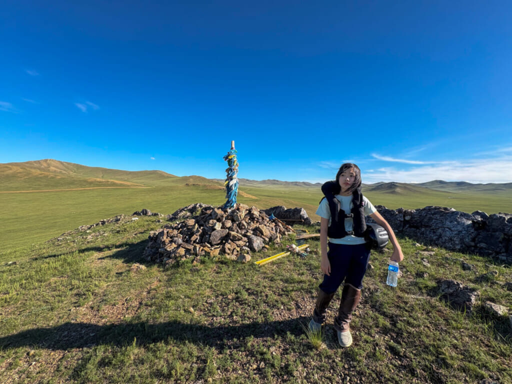 馬に乗って火照った体を爽やかな風が撫でていきます