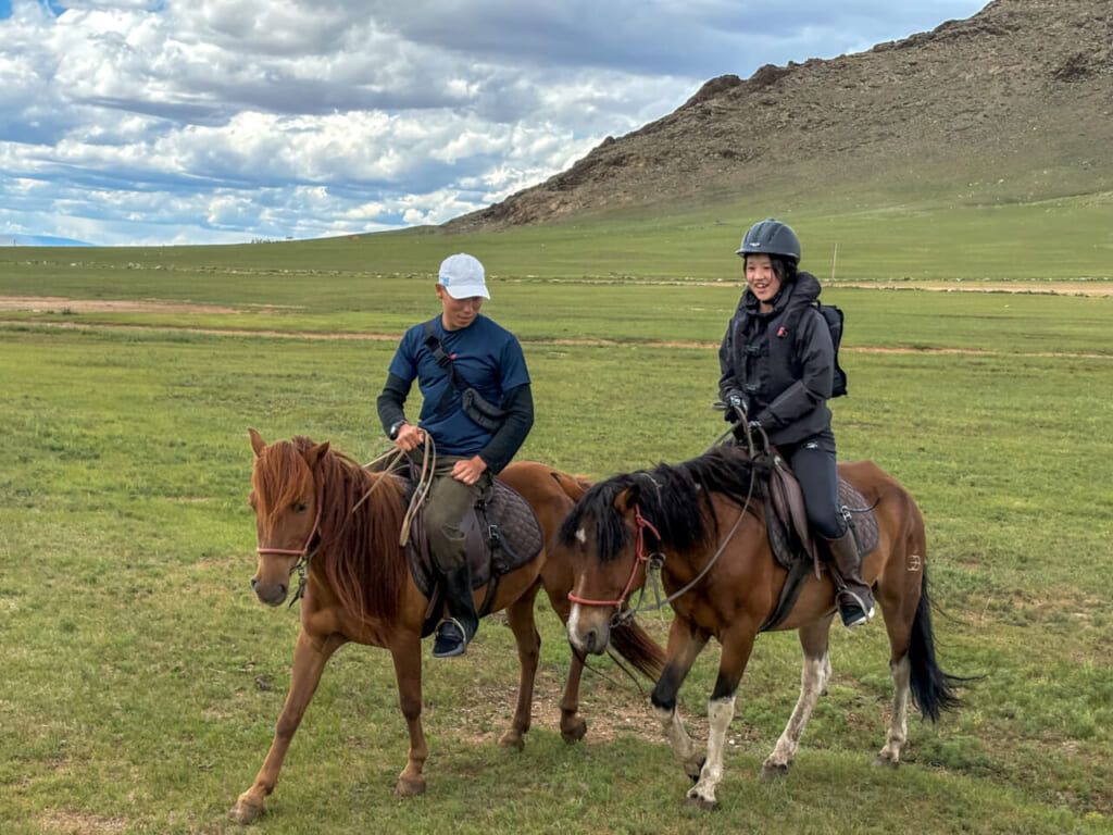 扱いに慣れないうちは引き馬でご案内することも