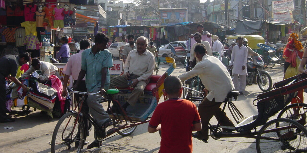 インドの街　デリー