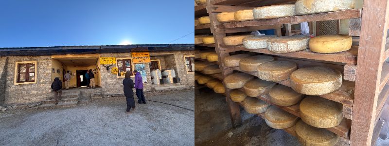 キャンジンゴンパのヤクチーズ工場